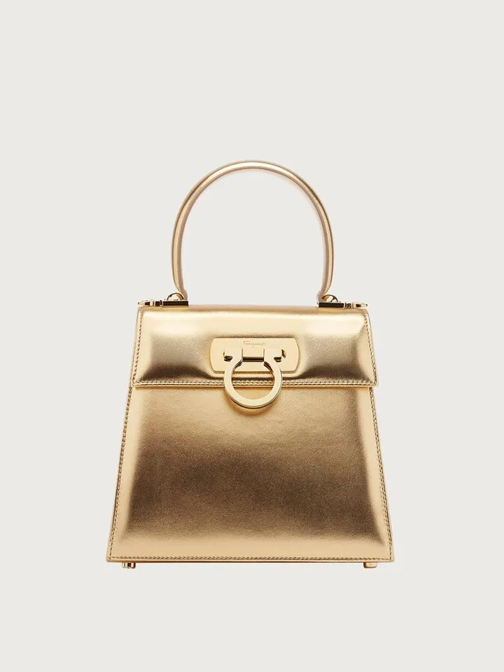 Ferragamo Women Iconic Top Handle (S) Gold