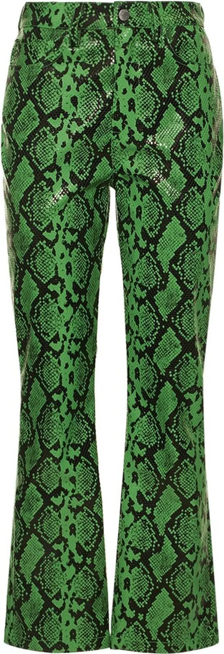 Natty snake printed leather pants