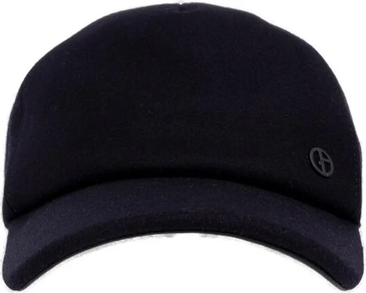 Giorgio Armani Logo Embroidered Curved Brim Baseball Cap