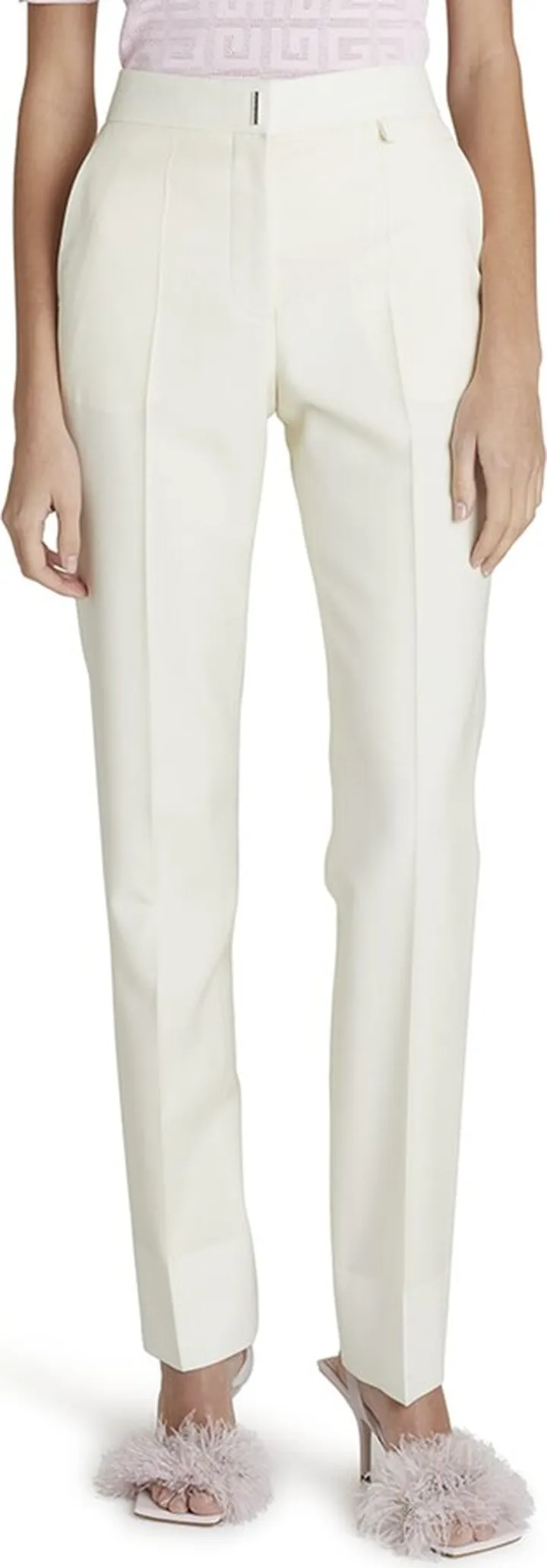 Tapered Wool-Mohair Trousers
