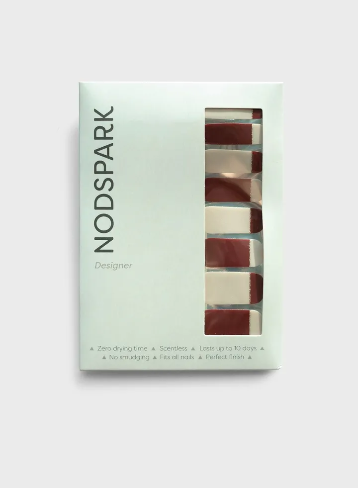 Nail Art Wrap - Cream Garnet
