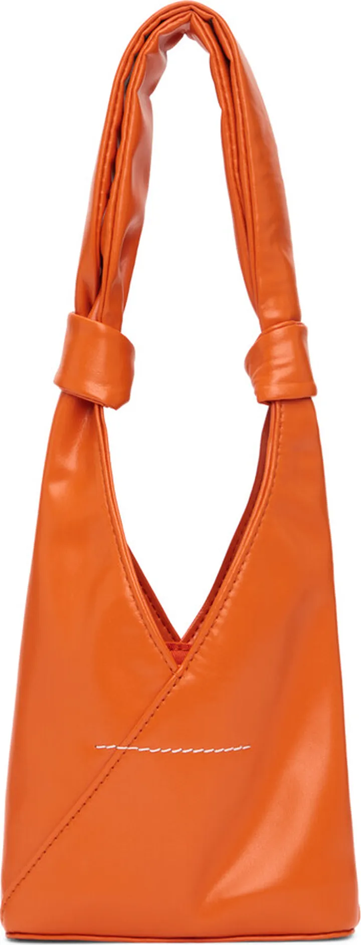 MM6 Maison Margiela Orange Mini Triangle Bag