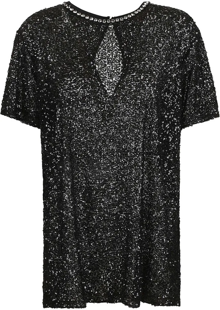 Embellished Neck Top