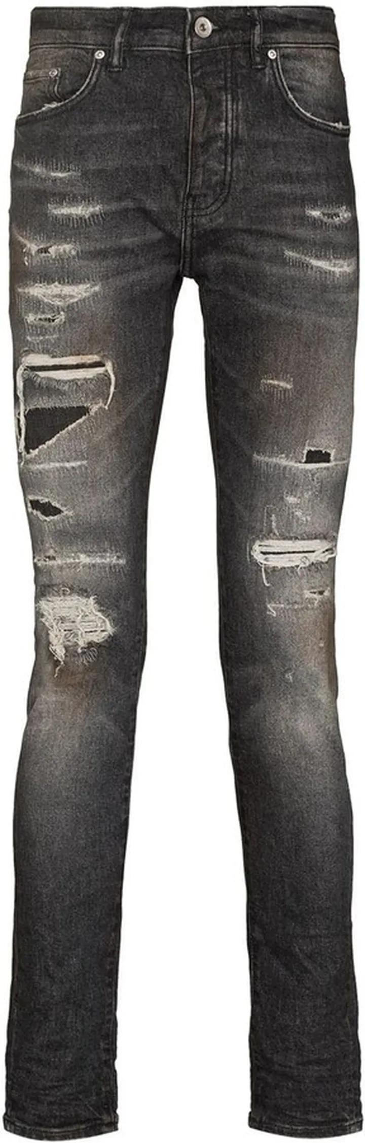 Distressed-Finish Skinny-Jeans