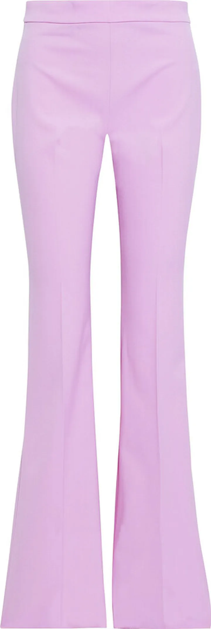 Wool-blend twill flared pants