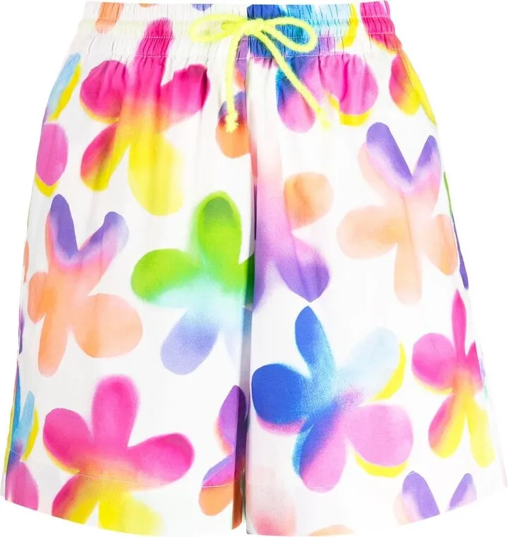 Floral-Print Cotton Shorts