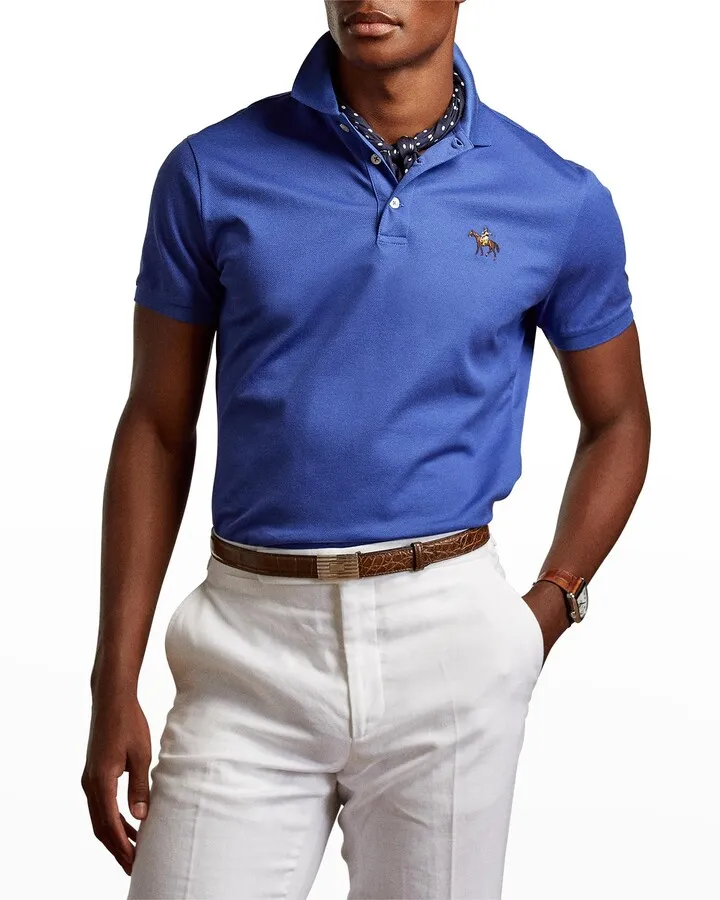 Men's Custom Slim Fit Pique Polo Shirt