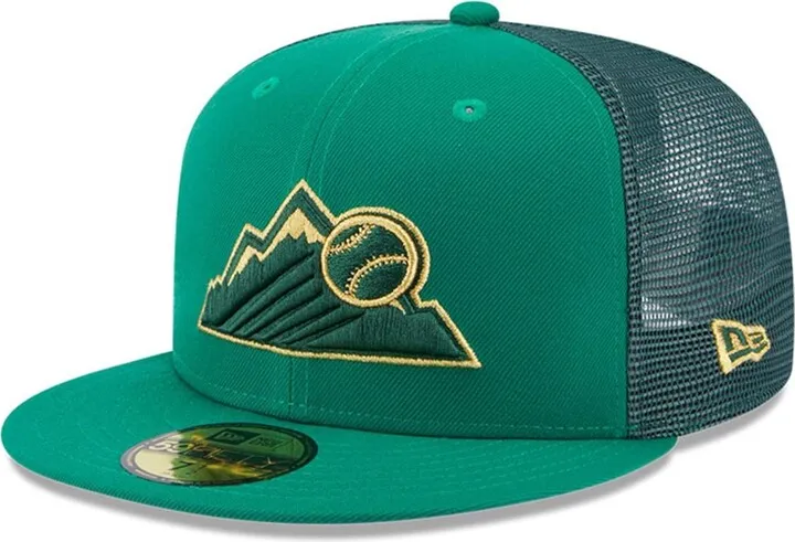 Men's New Era Kelly Green Colorado Rockies 2023 St. Patrick's Day 59FIFTY Fitted Hat