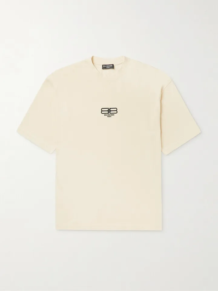 BB Paris Logo-Embroidered Organic Cotton-Jersey T-Shirt