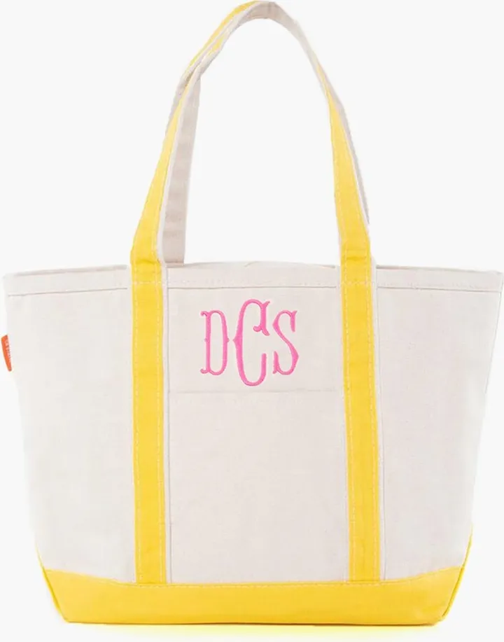 Yellow Medium Boat Tote