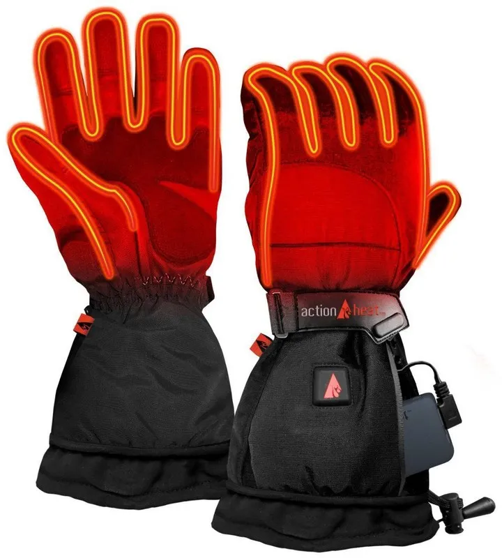 ActionHeat 5V Battery Heated Women's Snow Glove - Black XXL