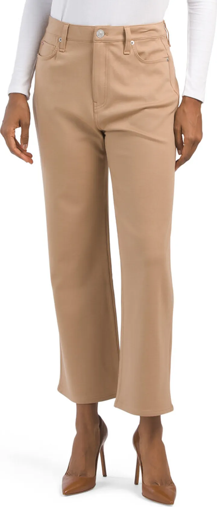 Noa Mid Rise Straight Cropped Pants