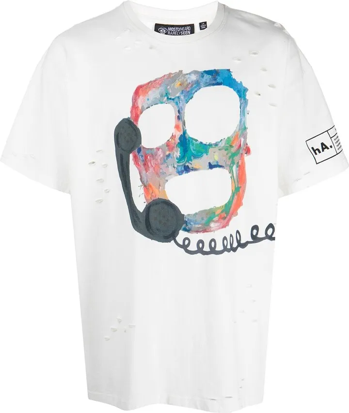 graphic-print cotton T-shirt