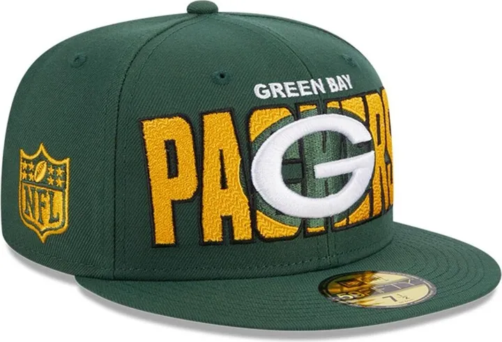 Men's New Era Green Green Bay Packers 2023 Nfl Draft 59FIFTY Fitted Hat