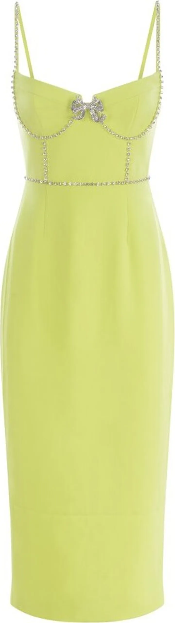 Self-Portrait Crepe Bow Midi Dress