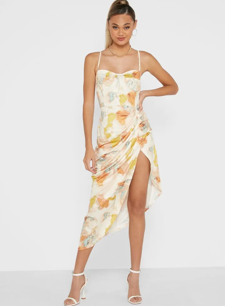 Watercolor Print Dress