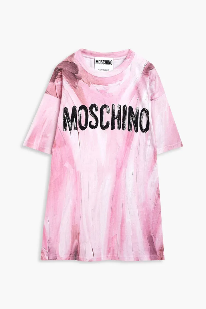 Printed cotton-jersey T-shirt