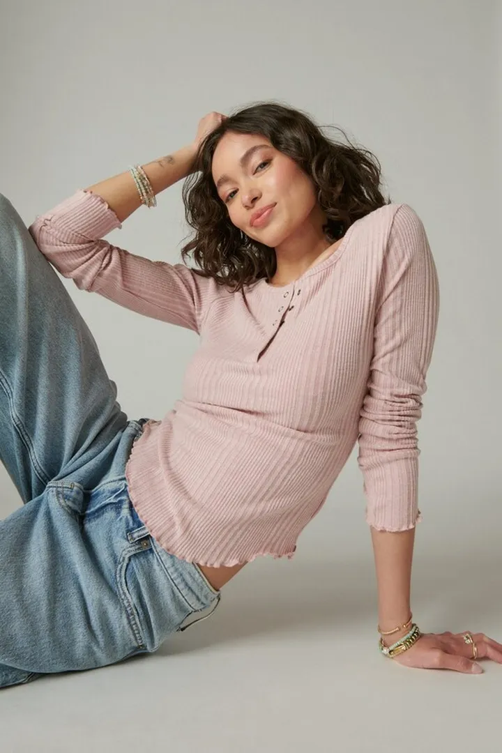 Cloud Rib Henley