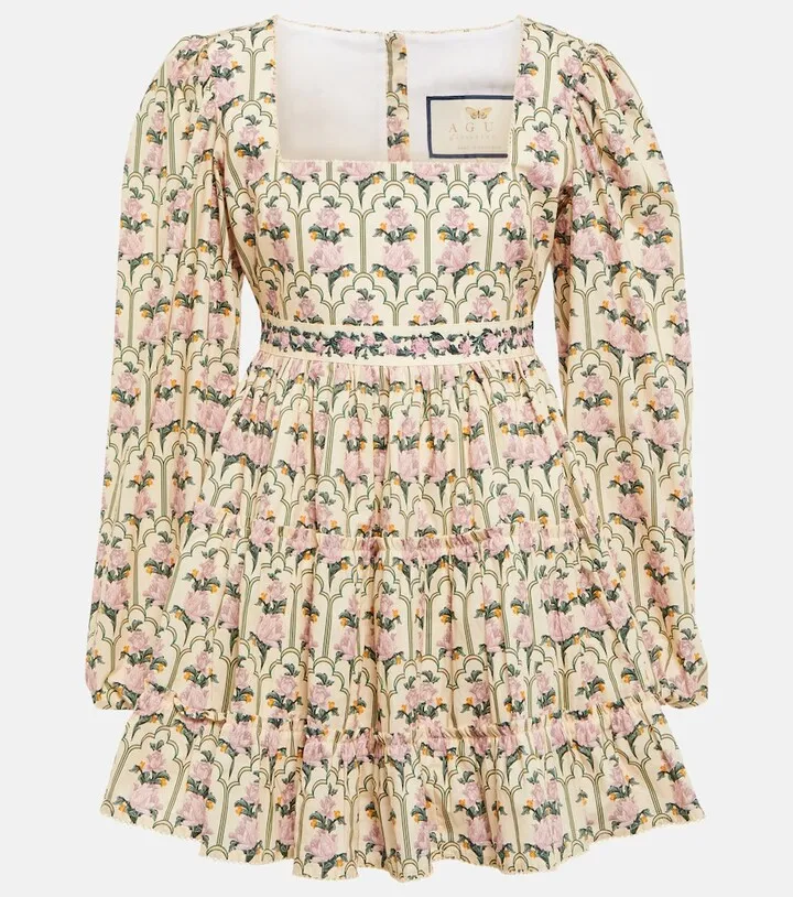Avena floral cotton minidress