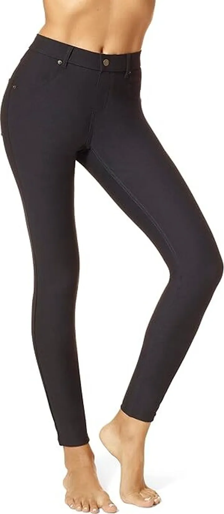 HUE Essential Denim Leggings (Black) Women's Jeans