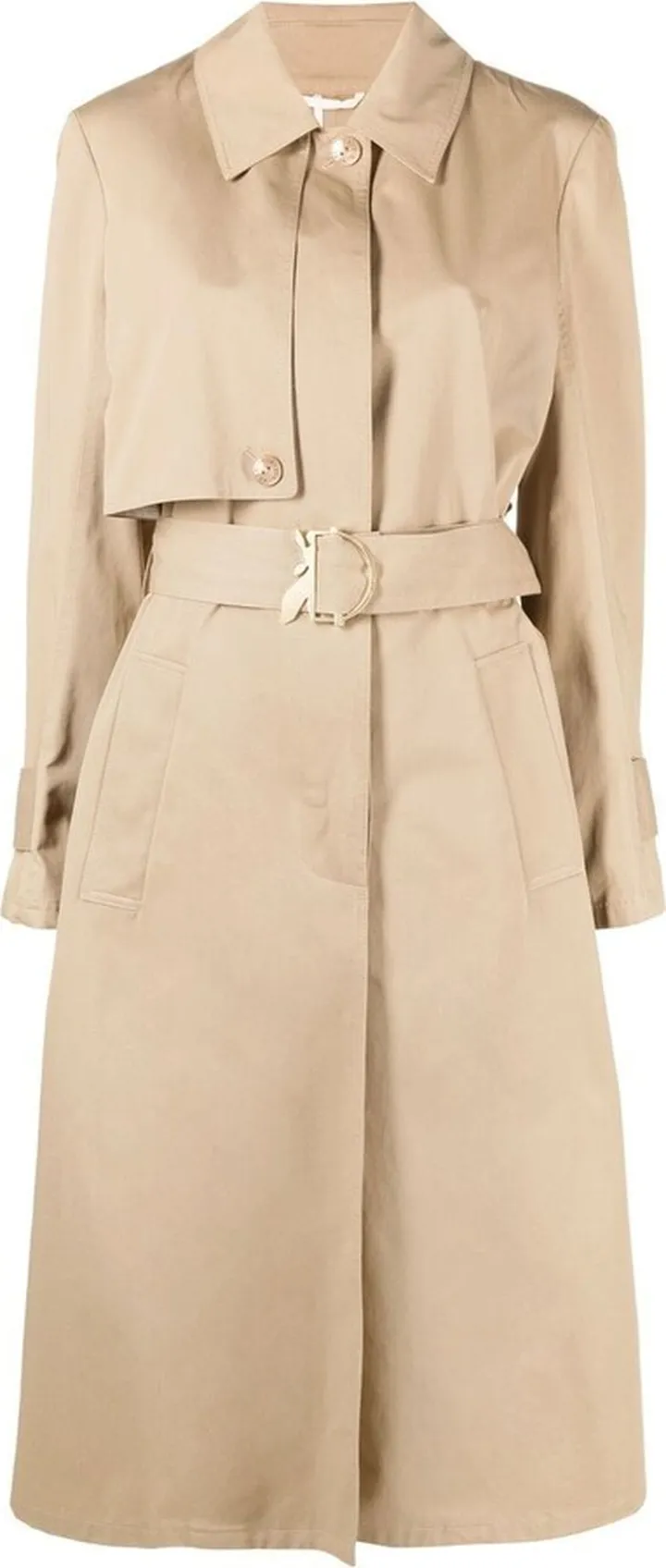 Belted Cotton Trench Coat