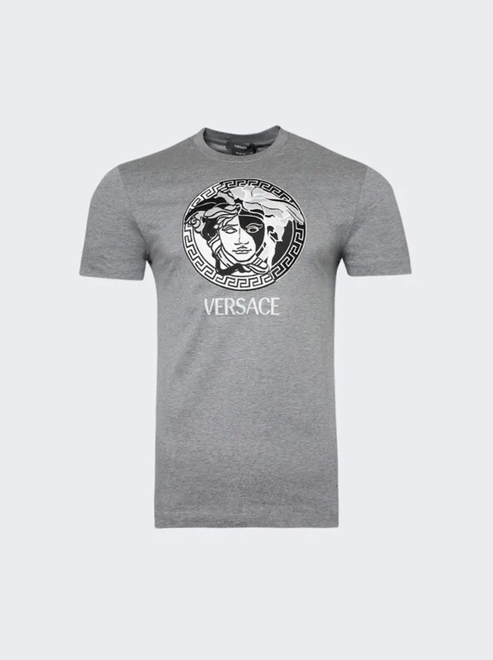 Medusa Logo T-shirt Medium Grey