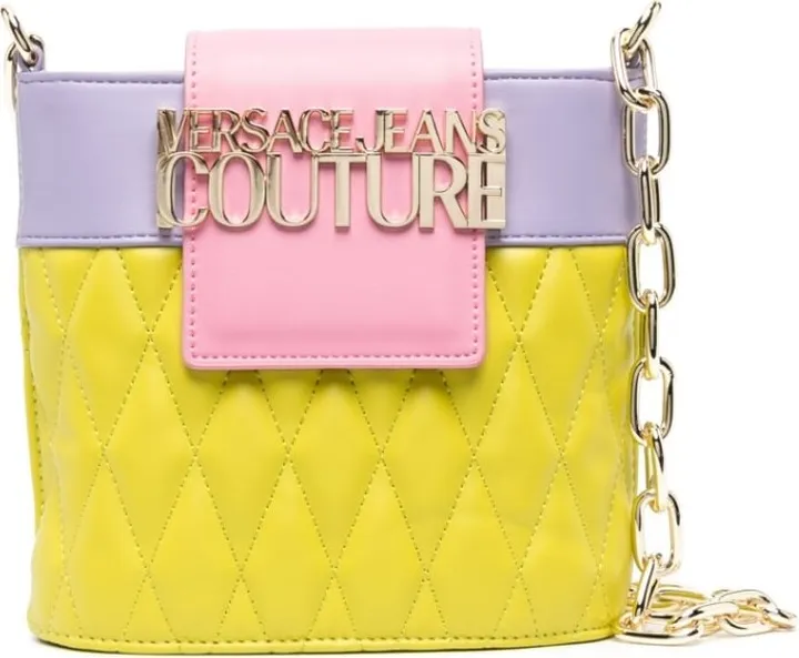 Colour-Block Quilted Crossbody Bag
