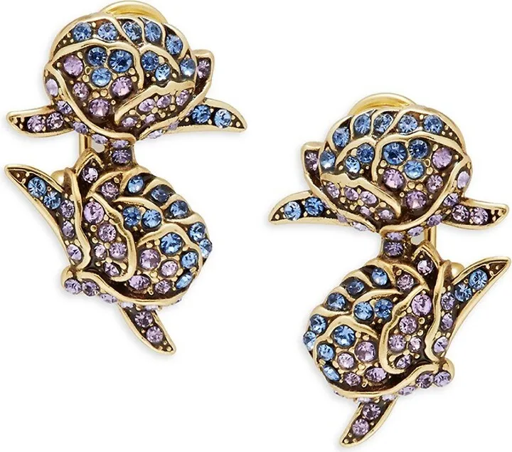 Yes Crystal Peonies Earrings