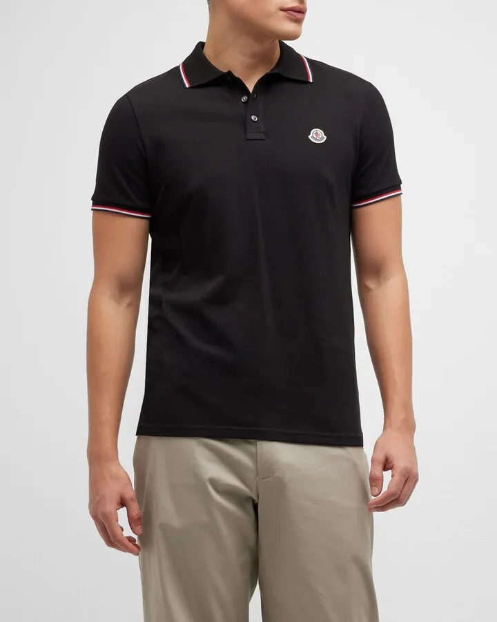 Men's Pique Tipped Polo Shirt