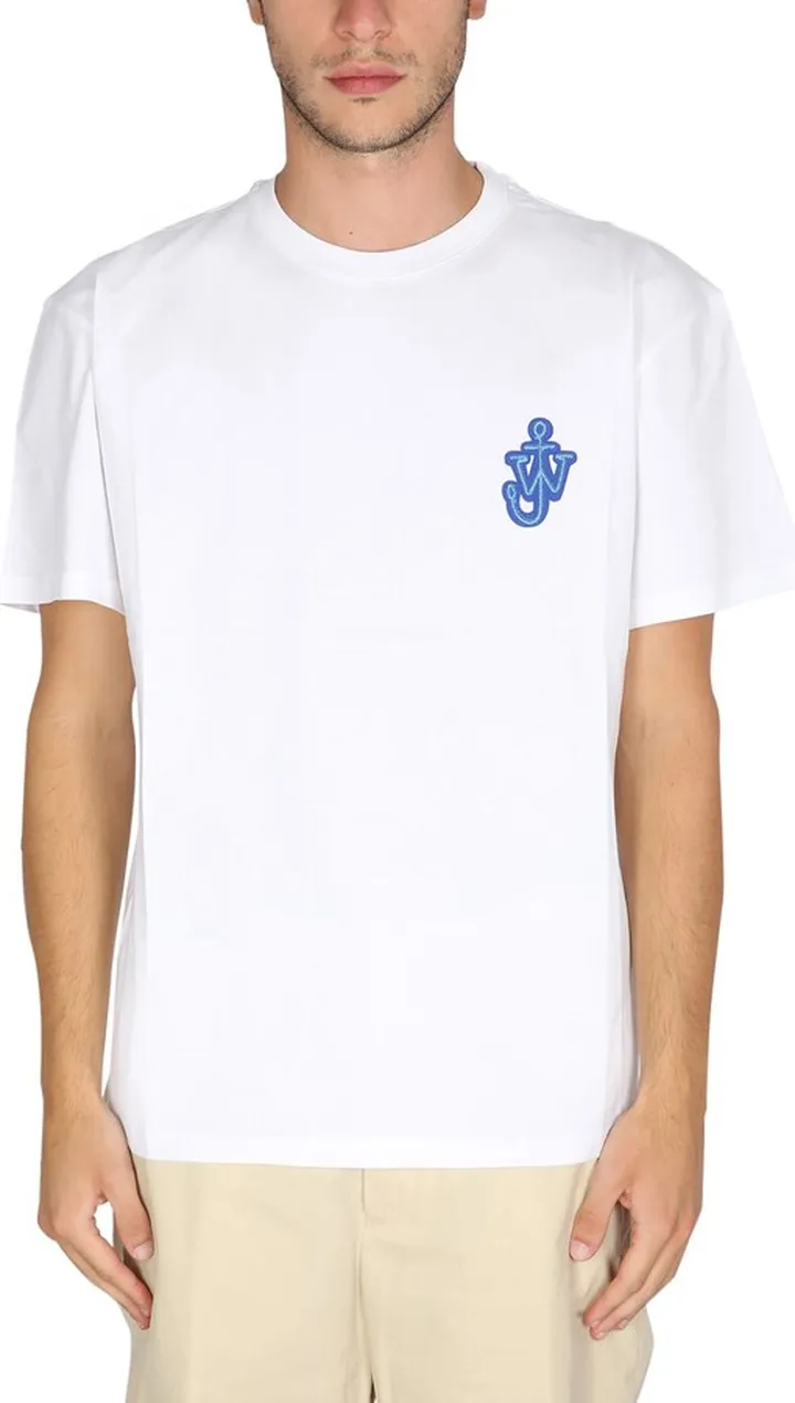 T-shirt With Anchor Application