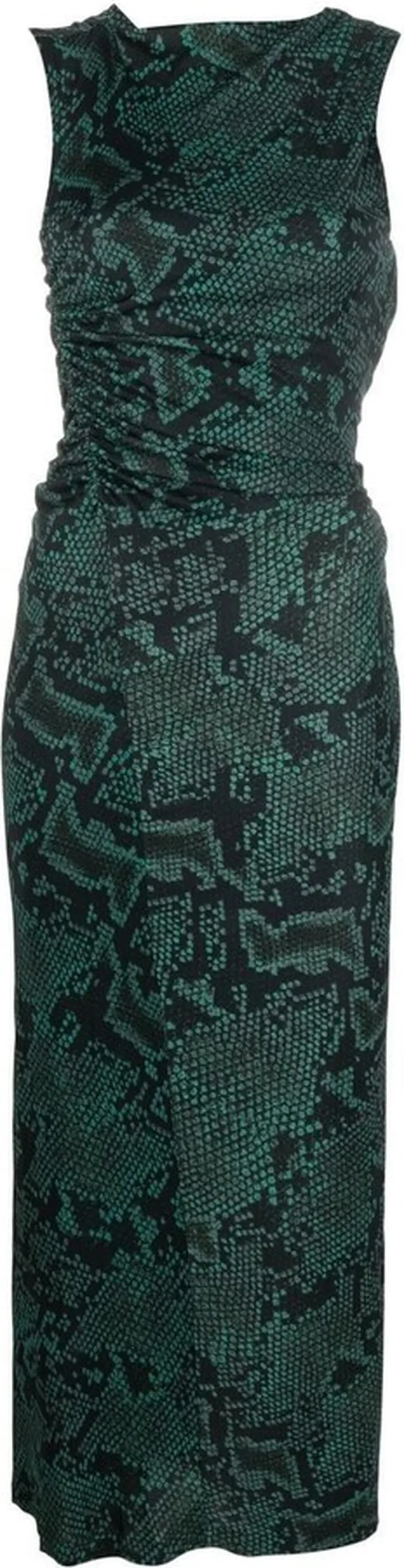 Snakeskin-Print Pencil Dress