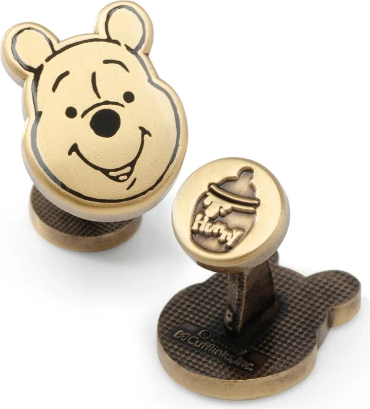Disney Men's Winnie The Pooh Face Cufflinks