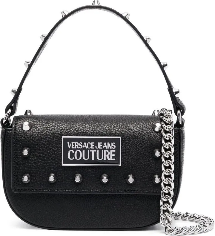 Logo-Plaque Leather Tote