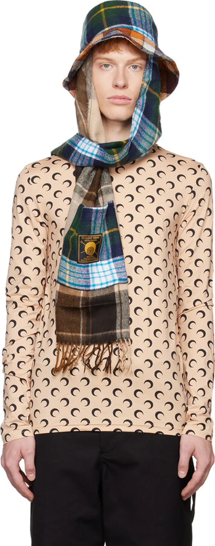 Marine Serre Multicolor Scarves Bucket Hat