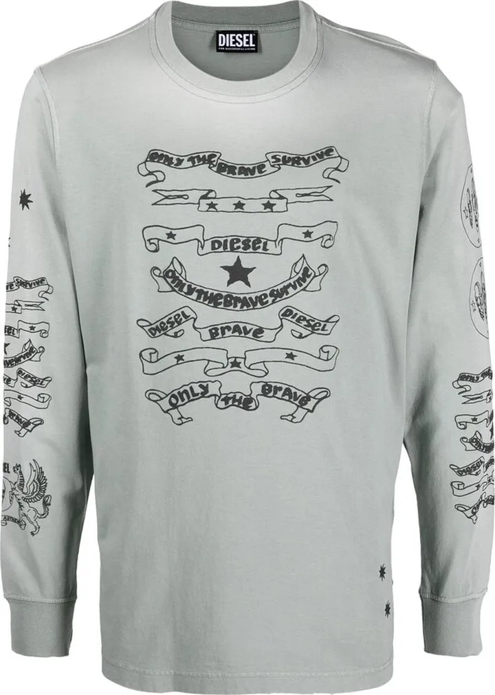 T-JUST-LS-E3 tie-dye T-shirt