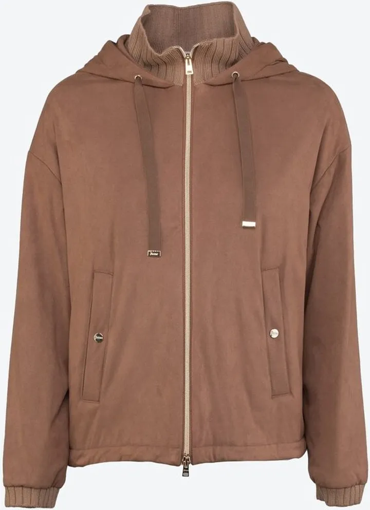Herno Layered Drawstring Zipped Jacket