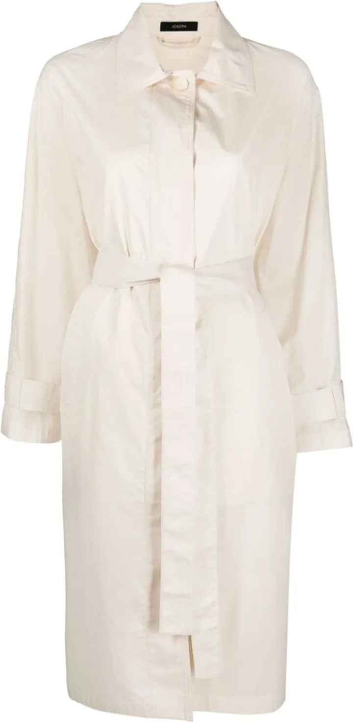 Tied-Waist Trench Coat
