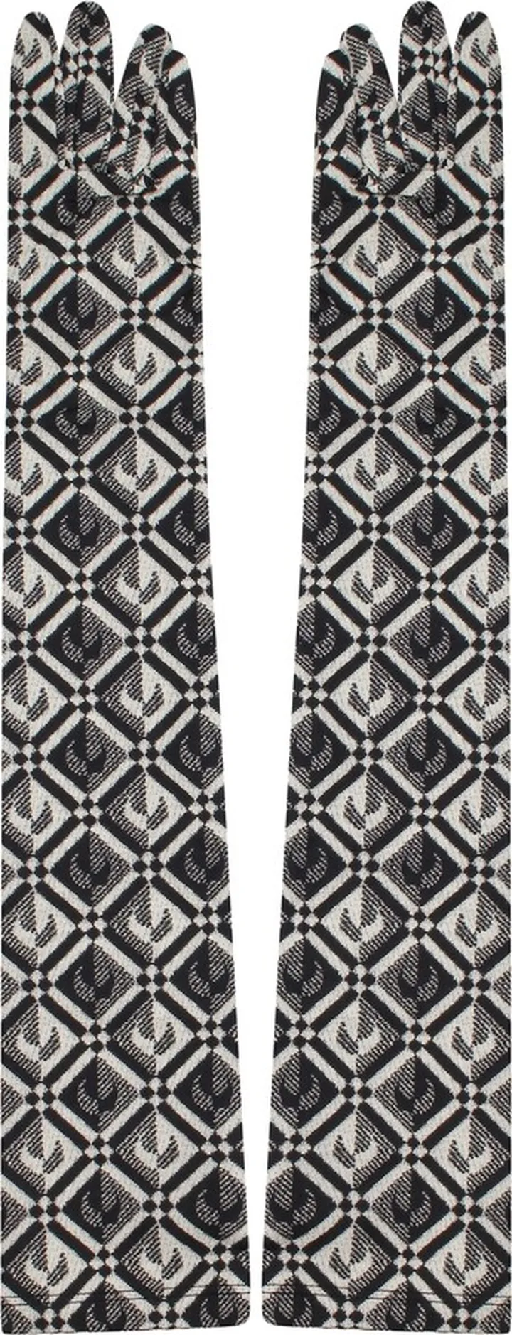Printed Long Gloves