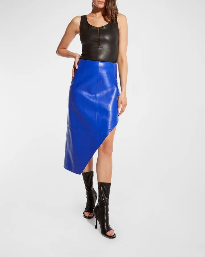 Poppy Stretch Leather Bodysuit