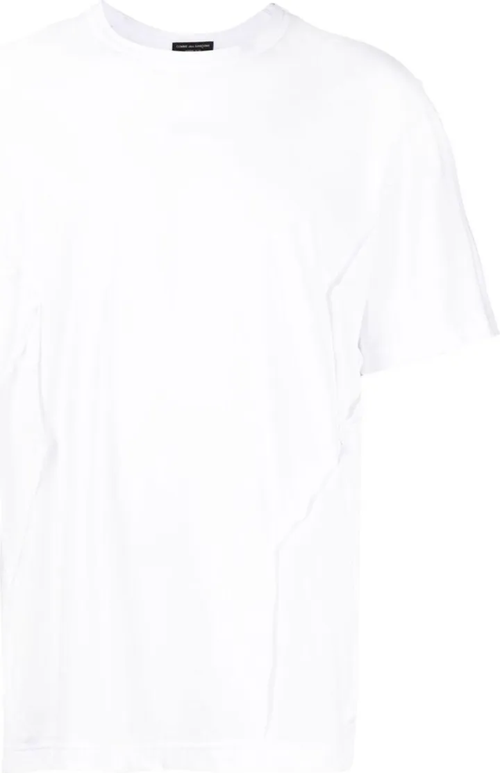 seam-detail cotton T-shirt