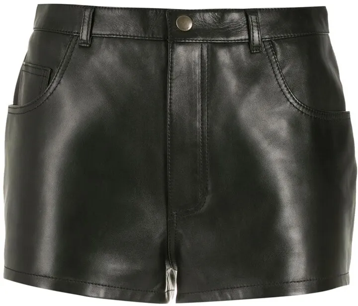 Petite Leather Shorts