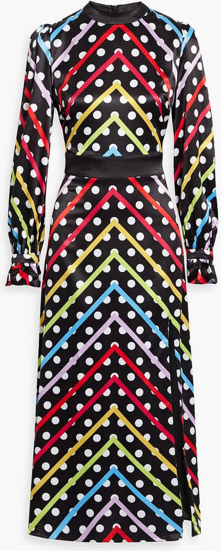 Marley printed satin midi dress