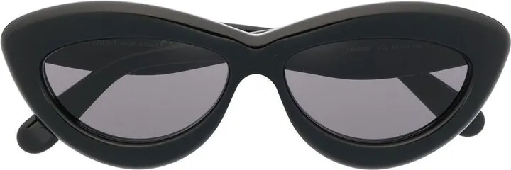 Black Cat-Eye Tinted Sunglasses