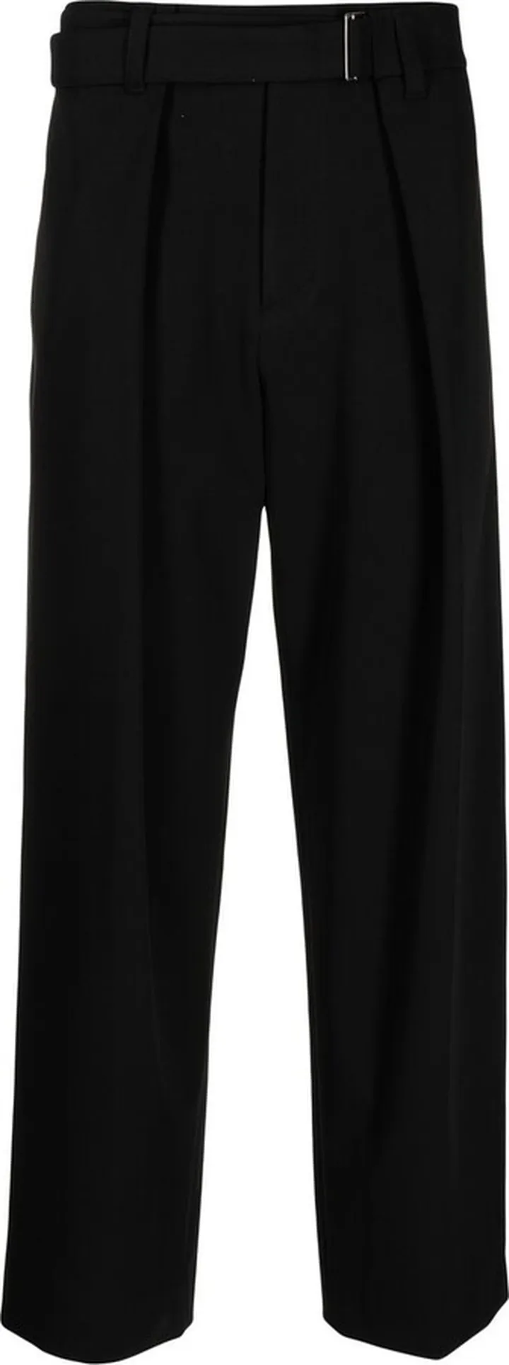 Straight-Leg Belted Trousers
