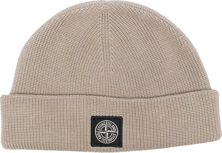 Berretto ribbed-knit beanie hat