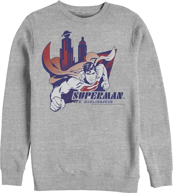 Men's Superman City's Hero Sweatshirt - Athletic Heather - Small