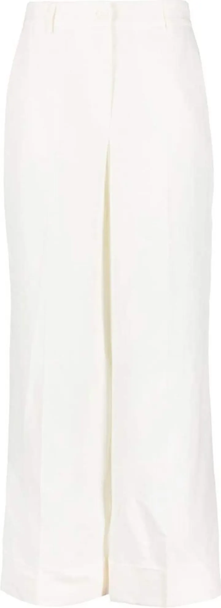 Pressed-Crease Straight-Leg Trousers