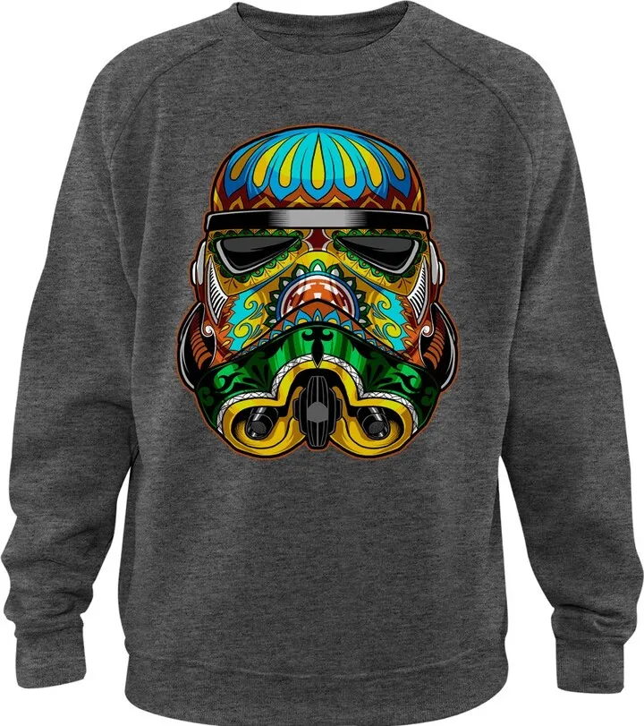 Men's Star Wars Stormtrooper Art Sweatshirt - Charcoal Heather - Medium