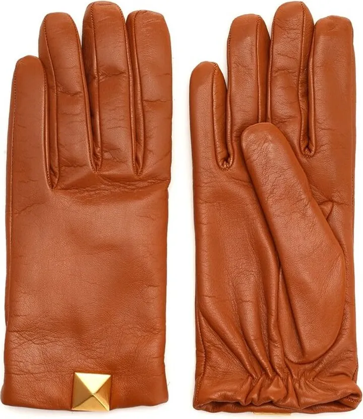 Valentino Stud Embellished Gloves