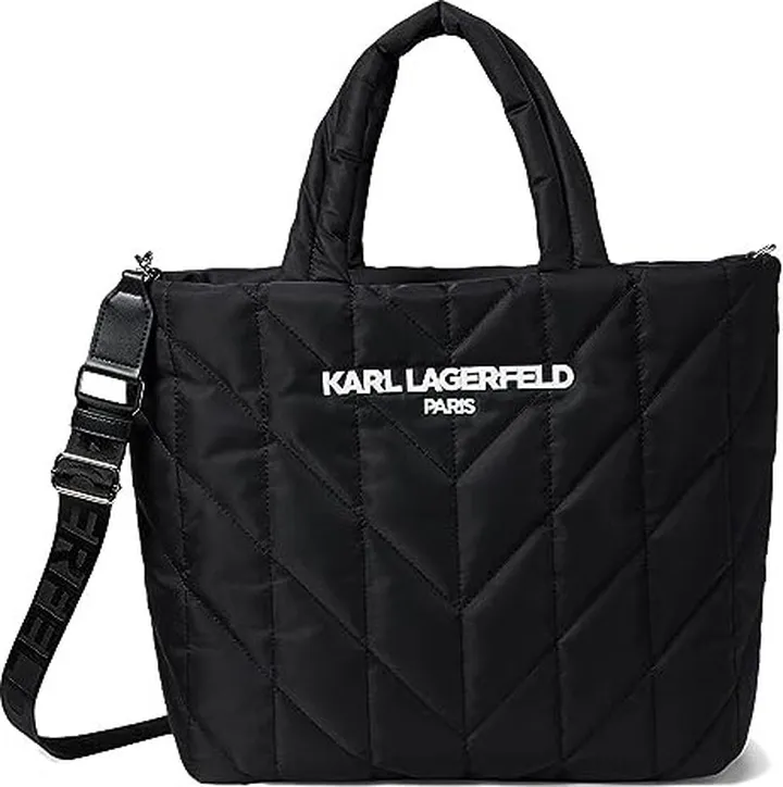 Karl Lagerfeld Paris Voyage Tote (Black) Handbags